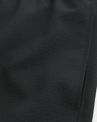 Mid-Thigh Seersucker Volley Swim Trunks