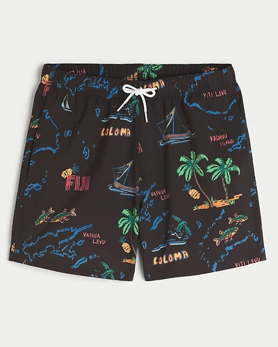 Mid-Thigh Volley Swim Trunks