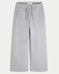 Studded Baggy Bootcut Sweatpants