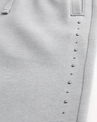 Studded Baggy Bootcut Sweatpants