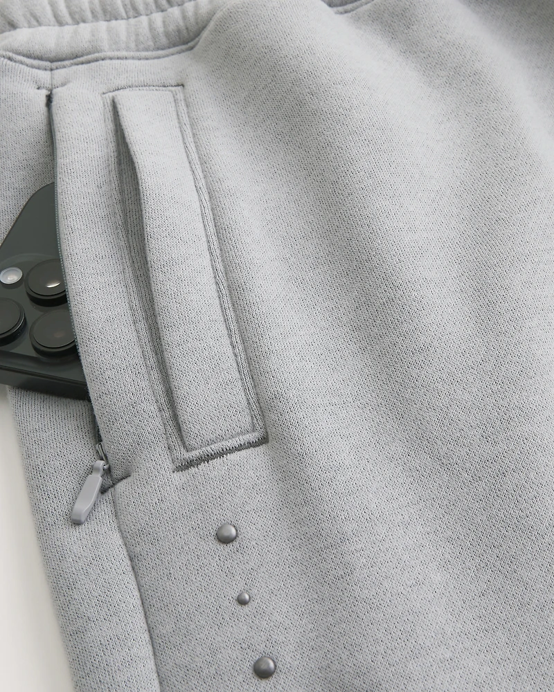 Studded Baggy Bootcut Sweatpants