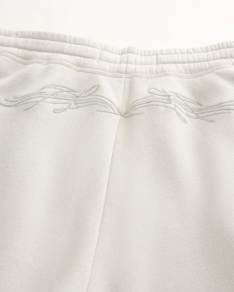 Back Embroidery Baggy Sweatpants