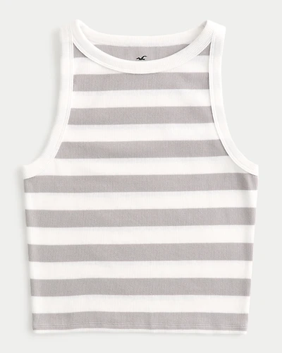 Ribbed High-Neck Tank