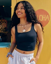 Seamless Fabric Square-Neck Tank