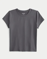 Soft Stretch Seamless Fabric Longline Baby Tee
