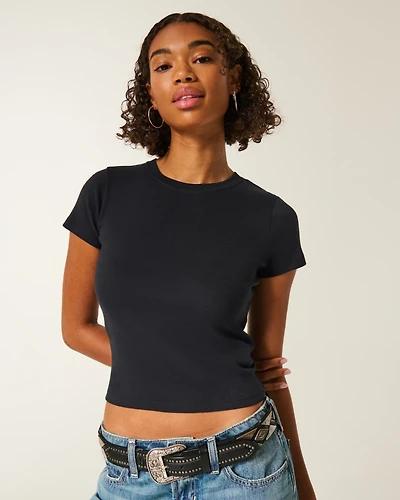 Easy Short-Sleeve Crew Baby Tee