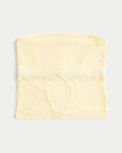 All-Over Lace Tube Top