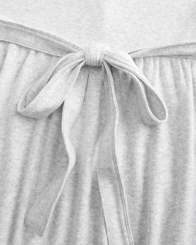 Tie-Back Henley Babydoll Top