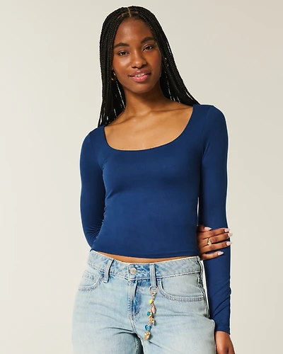 Seamless Fabric Scoop Top