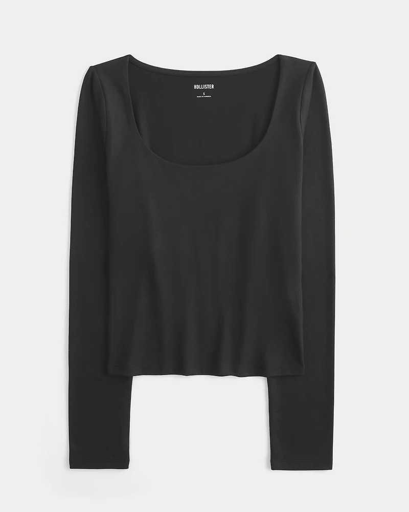 Seamless Fabric Scoop Top