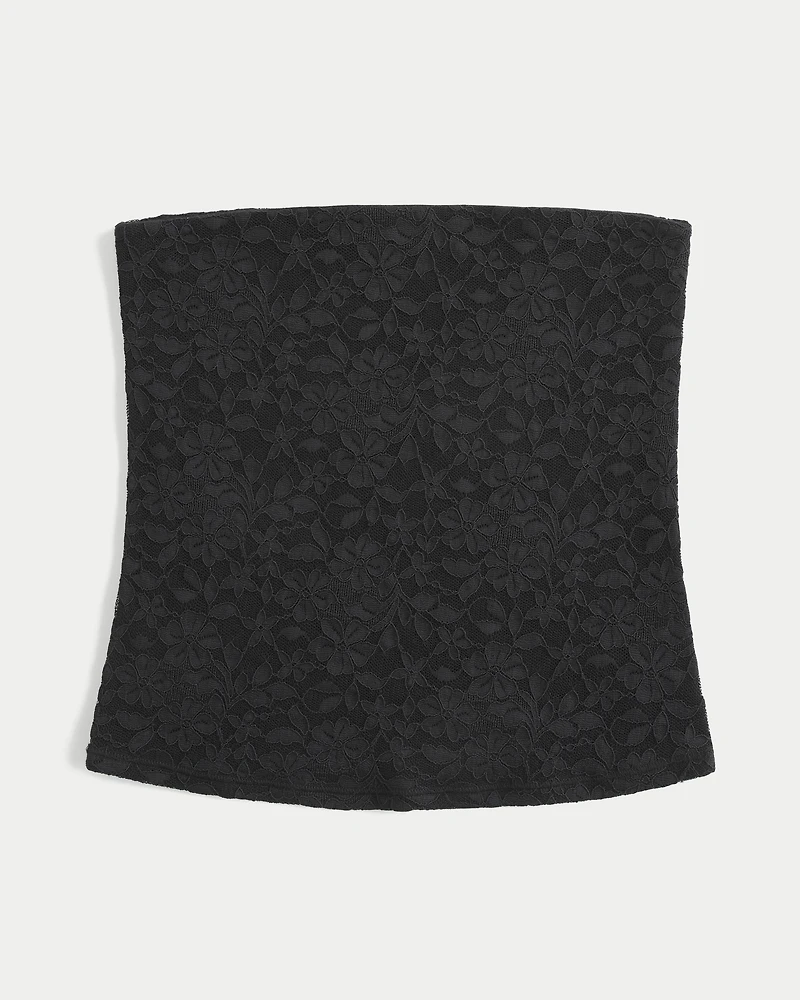 All-Over Lace Tube Top