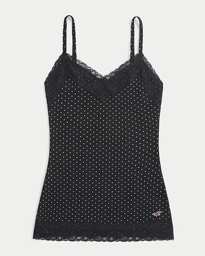 Lace Trim Layering Cami