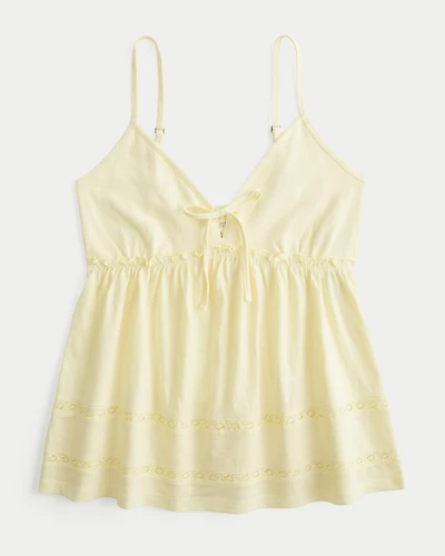 Tie-Front Babydoll Top