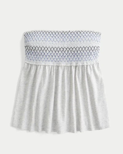 Easy Strapless Smocked Babydoll Top