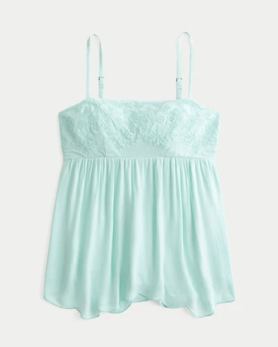 Sequin Embroidered Bust Tunic Top