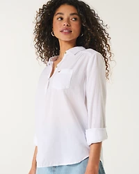 Easy Lightweight Cotton Popover Shirt