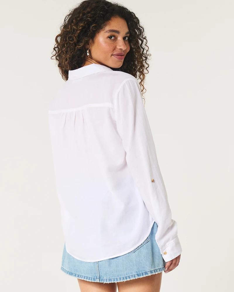 Easy Lightweight Cotton Popover Shirt