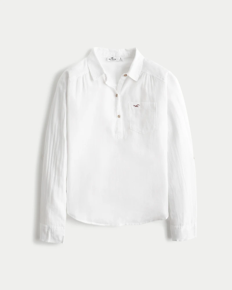 Easy Lightweight Cotton Popover Shirt