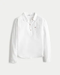 Easy Lightweight Cotton Popover Shirt