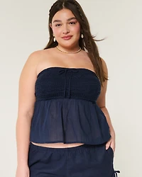Easy Crochet-Style Babydoll Top
