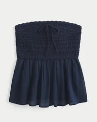Easy Crochet-Style Babydoll Top
