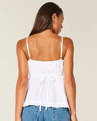Button Babydoll Top