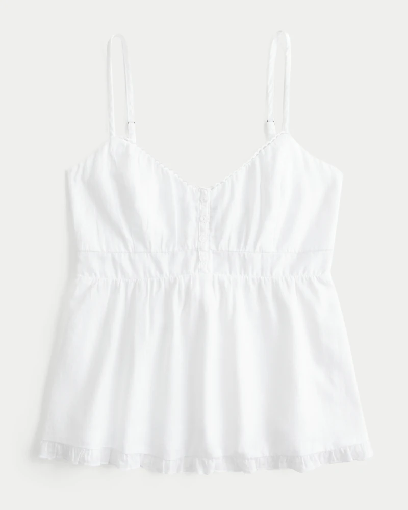 Button Babydoll Top
