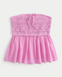 Easy Crochet-Style Babydoll Top