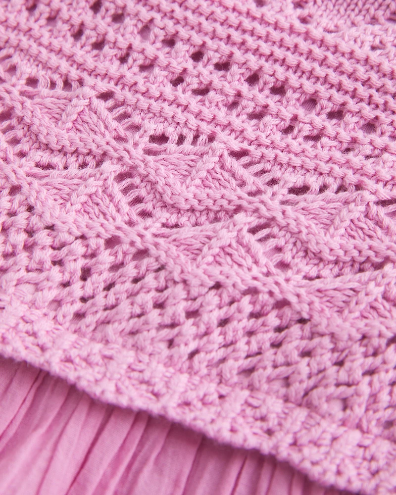 Easy Crochet-Style Babydoll Top