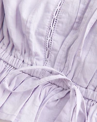 Easy Crop Strapless Lace Inset Tube Top