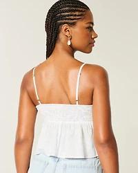Easy Paisley Pattern Babydoll Top