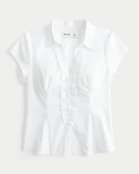 Short-Sleeve Tuxedo Shirt