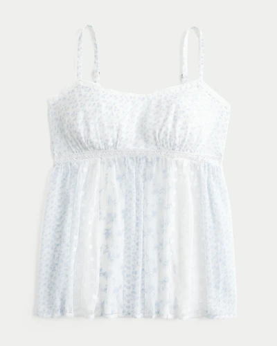 Patchwork Babydoll Tank