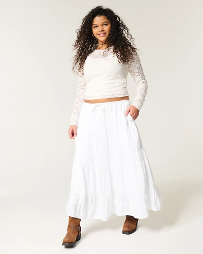 Tiered Maxi Skirt