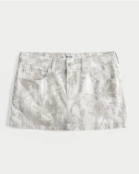 Low-Rise Camo Twill Mini Skort