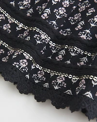 Lace Hem Mini Skort