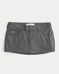 Ultra Low-Rise Twill Icon Micro Mini Skort