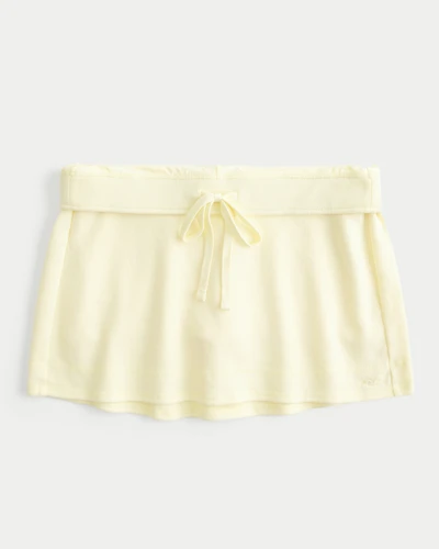 Low-Rise Fleece Mini Skort