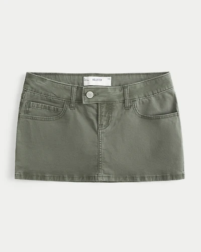 Twill Micro Mini Skort