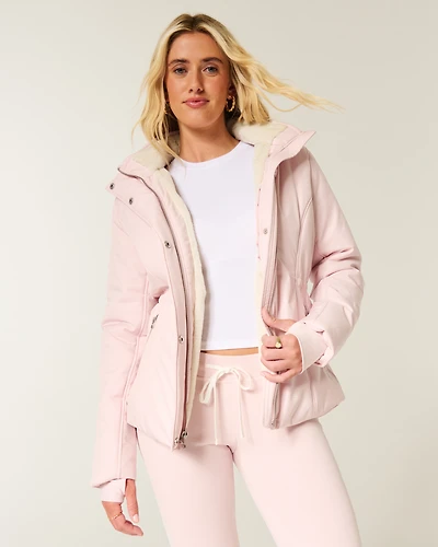 Faux Fur-Lined All-Weather Jacket