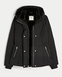 Faux Fur-Lined All-Weather Jacket