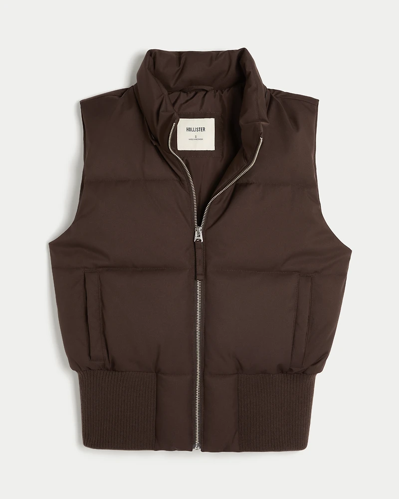 Y2K Puffer Bomber Vest