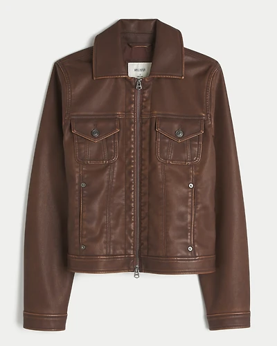 Faux Leather Jacket