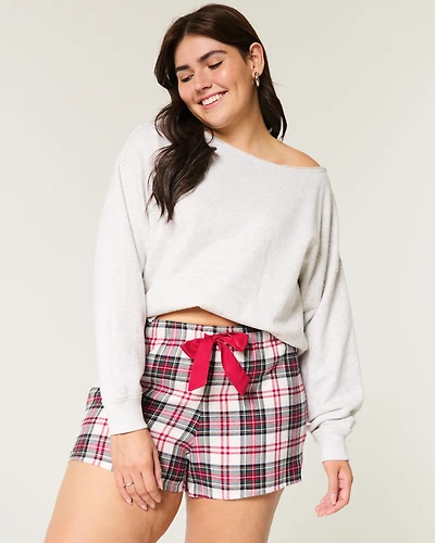 Flannel Tie Shorts