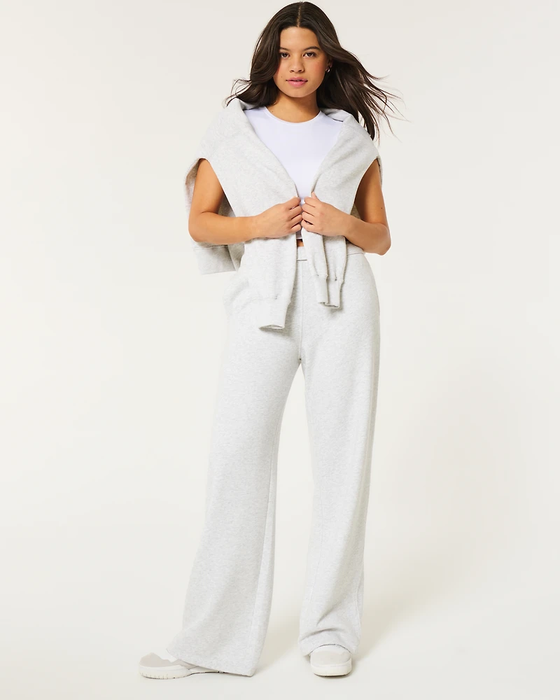 Wide-Leg Sweatpants