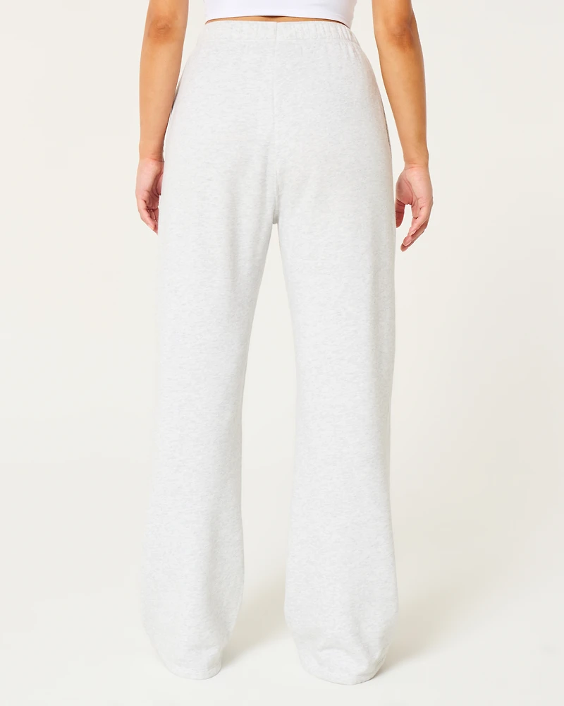 Wide-Leg Sweatpants
