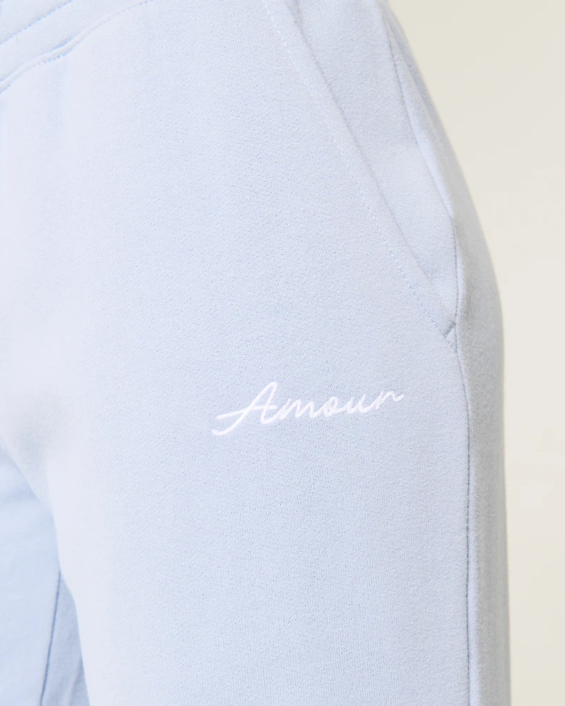 Amour Graphic Straight Sweatpants