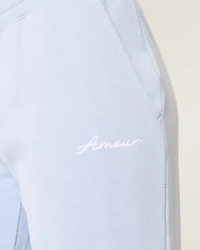 Amour Graphic Straight Sweatpants