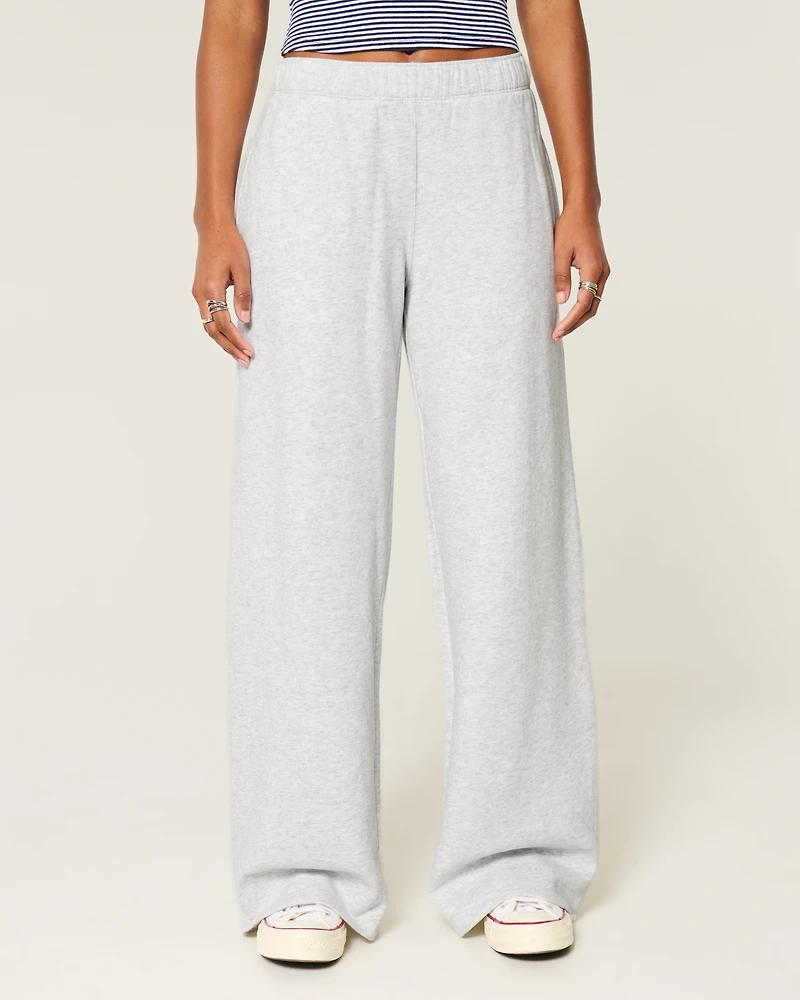 Wide-Leg Sweatpants