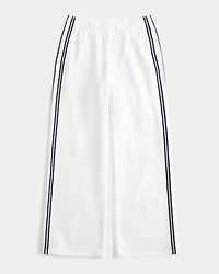 Striped Wide-Leg Sweatpants